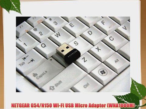 NETGEAR G54/N150 Wi-Fi USB Micro Adapter (WNA1000M)