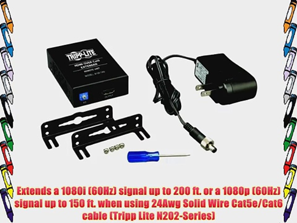 Tripp Lite B1261A0 HDMI Over Cat5 Active Extender Remote Unit TAA Compliant