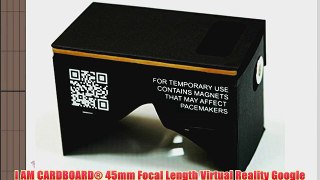 I AM CARDBOARD? 45mm Focal Length Virtual Reality Google Cardboard with Printed Instructions