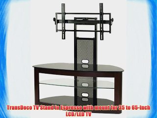 TransDeco TV Stand in Espresso with mount for 35 to 65-Inch LCD/LED TV