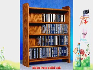 4 Shelf CD Storage (Honey Oak)