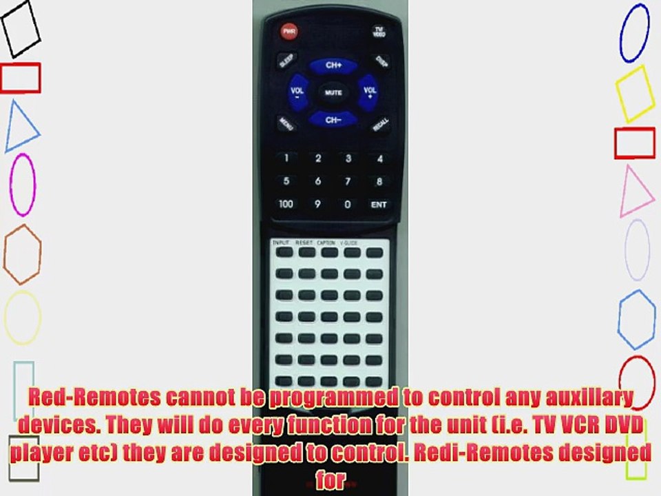 SANYO Replacement Remote Control for FXTG GREY 6450656910 DS13204 DS27214