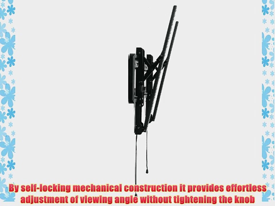 HomeMounts Heavy Duty Tilt Tilting Tv Wall Mount for 32 Inch-65 Inch with Spring Lock Low Profile