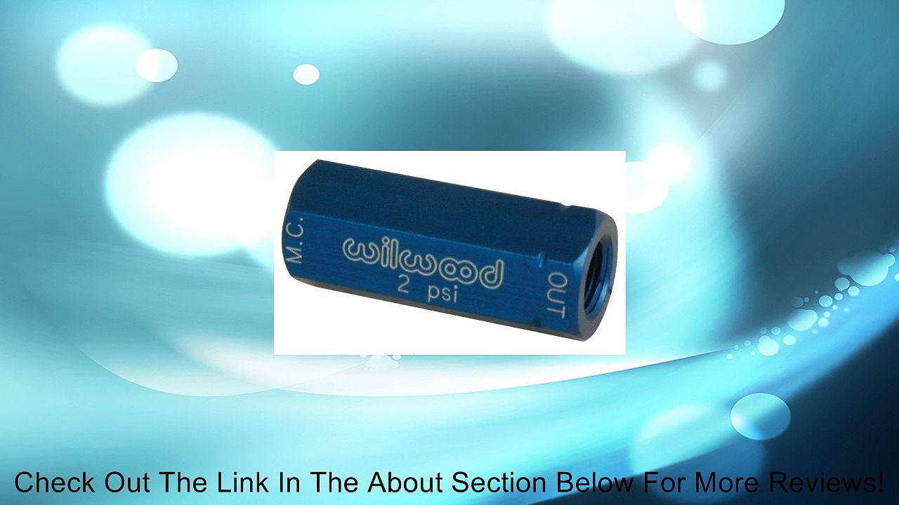 Wilwood 260-1874 2 lb Residual Pressure Valve Review