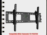Black Adjustable Tilt/Tilting Wall Mount Bracket for Panasonic TC-P55ST60 55 inch Plasma HDTV