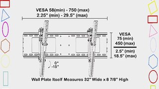 Black Tilting/Tilt Wall Mount Bracket for Sony Bravia KDL-40Z4100 (KDL40Z4100) 40 LCD HDTV