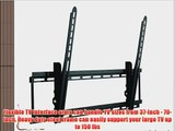 Rocelco LTM Large Tilt TV Mount for TV Fits 37 to 70 up to 150 lbs (Black)