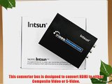 Intsun? 1080p HDMI to Composite / AV S-Video Converter RCA CVBS/L/R Video Converter Adapter