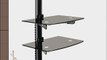 OSD Audio DVD-Shelf-3B Dual Shelf Wall Mount for DVD and Other A/V Components