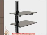 OSD Audio DVD-Shelf-3B Dual Shelf Wall Mount for DVD and Other A/V Components
