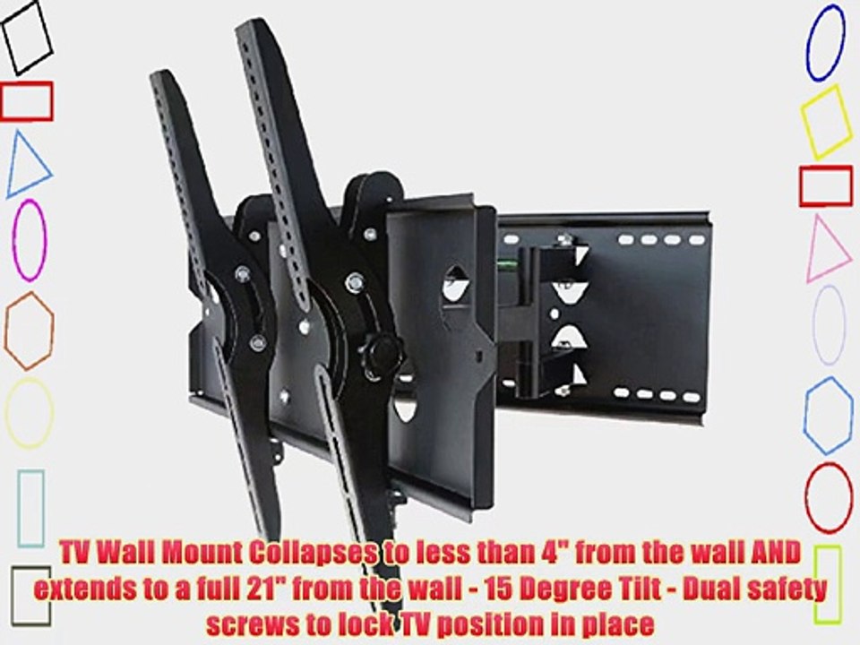 2xhome - TV Wall Mount Bracket (Dual Arm)