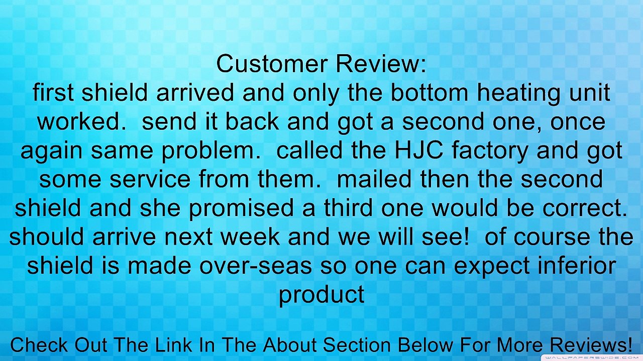 HJC FS-10/CL-SP/CL-15/CS-R1 Electric Dual Lens Shield 152-361 Review