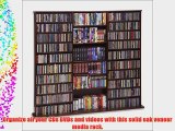CD Rack - 1500 Veneer (Walnut) (63 3/4H x 65 5/6W x 9 1/2D)