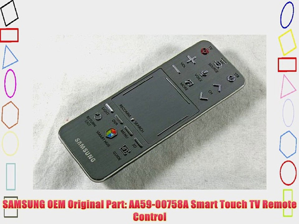 SAMSUNG OEM Original Part: AA59-00758A Smart Touch TV Remote Control