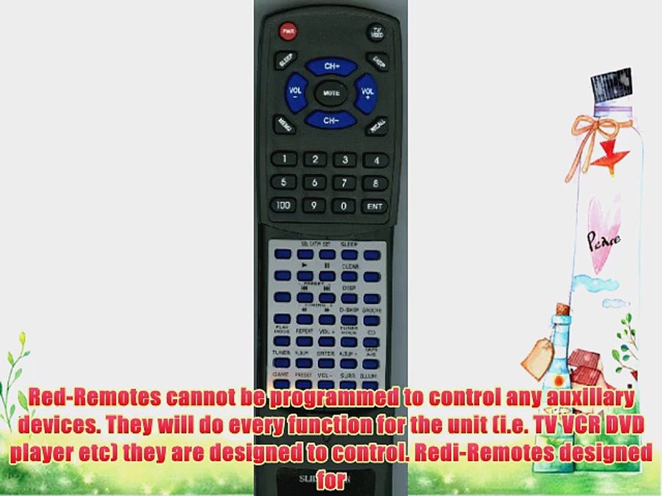 SONY Replacement Remote Control for CMTHP7 HCDGX45 HCDHP7 MHCGX45 147771611
