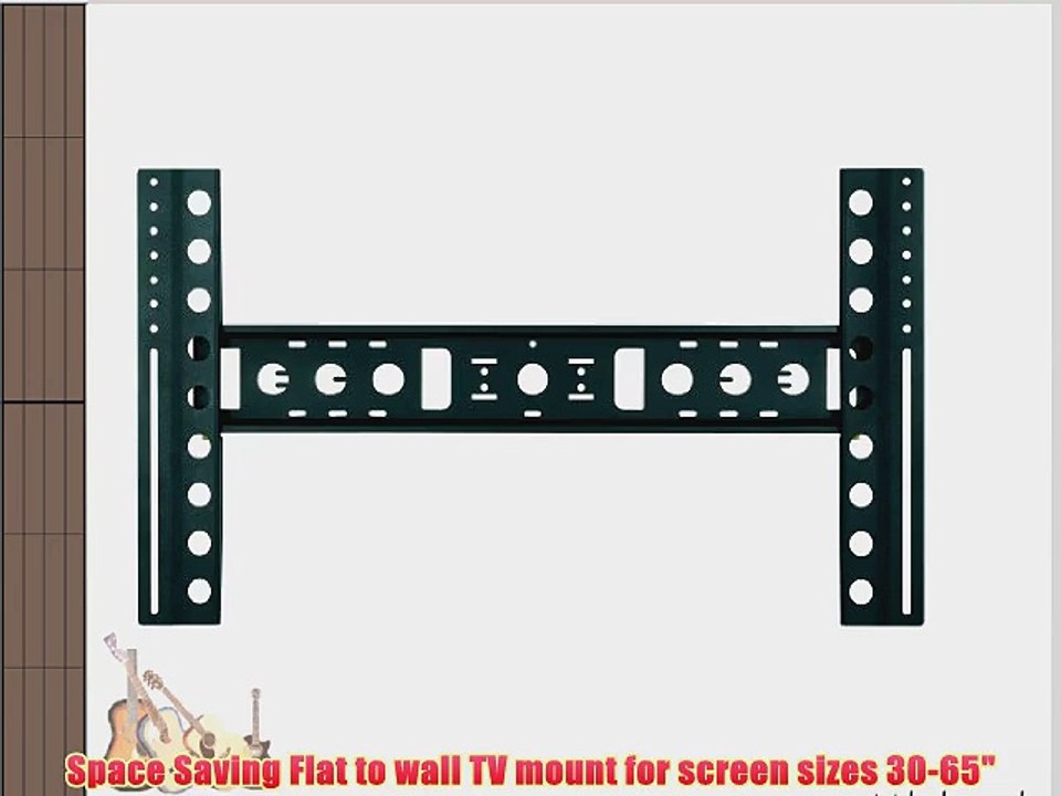 AVF EL800B-A Flat to Wall TV Mount for 30-Inch to 65-Inch Screens (Black)