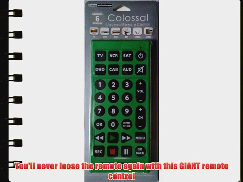 Colossal Remote Control - measures 11 inches long!