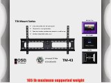 OSD Audio TM-43 Ultra Slim Flat Tilt Wall Mount for 37-inch to 63-inch LED or LCD TV