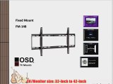 OSD Audio FM-148 Fixed Flat Wall Mount for 37-inch to 63-inch Low Profile LED or LCD TV