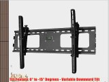 Black Adjustable Tilt/Tilting Wall Mount Bracket for Sharp Aquos LC-60E78UN 60 inch LCD HDTV