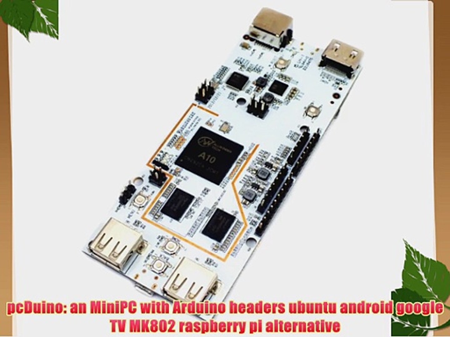 ⁣pcDuino: an MiniPC with Arduino headers ubuntu android google TV MK802 raspberry pi alternative