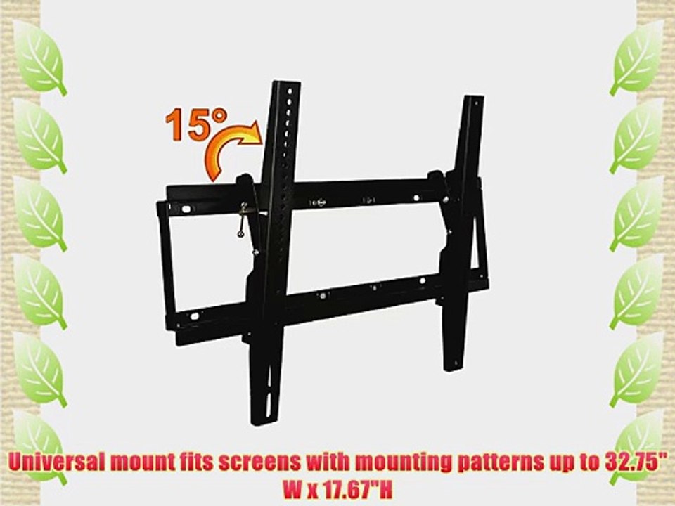 Sunvalleytek Universal Tilt Wall Mount Bracket for 32-60 Inches LED LCD Plasma Tv 15?adjustable
