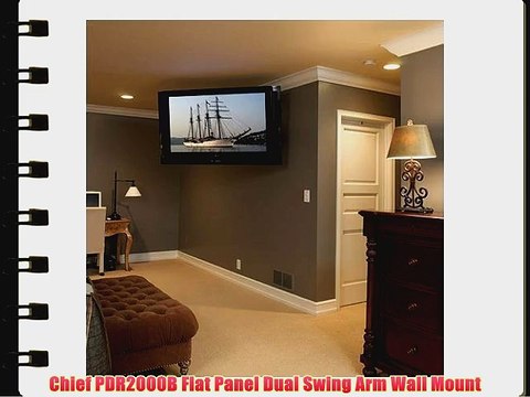 Chief PDR2000B Flat Panel Dual Swing Arm Wall Mount