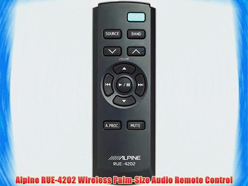 Alpine RUE-4202 Wireless Palm-Size Audio Remote Control