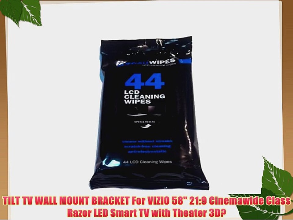 TILT TV WALL MOUNT BRACKET For VIZIO 58 21:9 Cinemawide Class Razor LED Smart TV with Theater