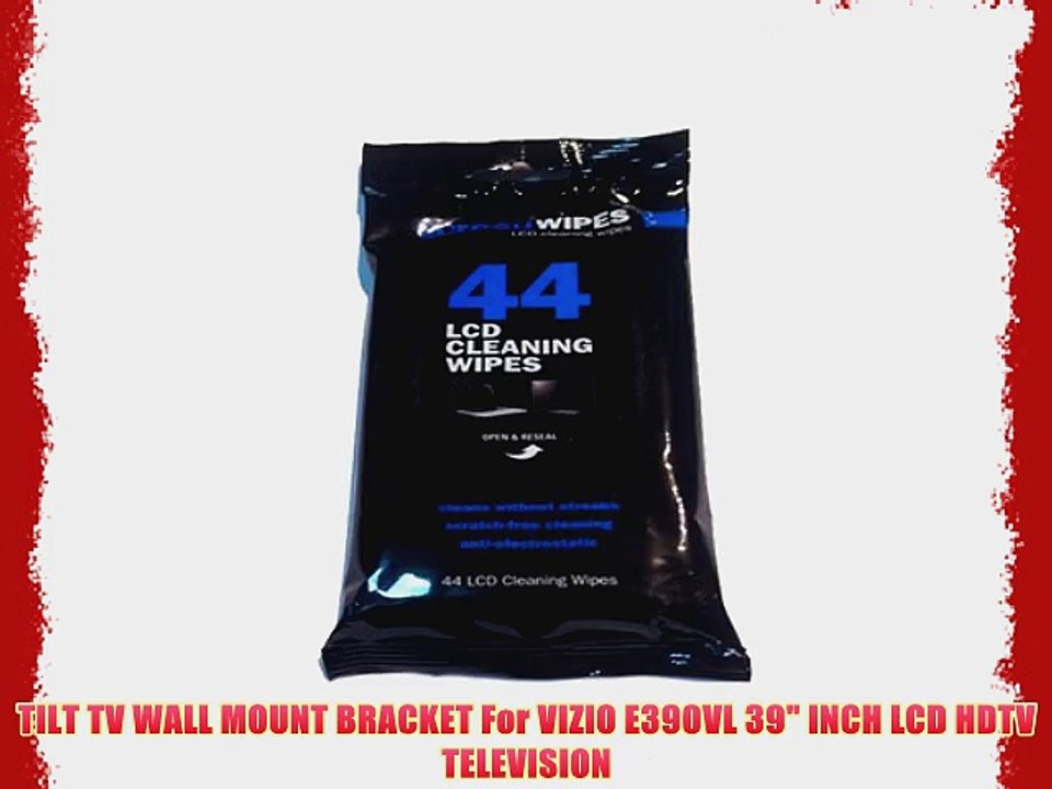 TILT TV WALL MOUNT BRACKET For VIZIO E390VL 39 INCH LCD HDTV TELEVISION