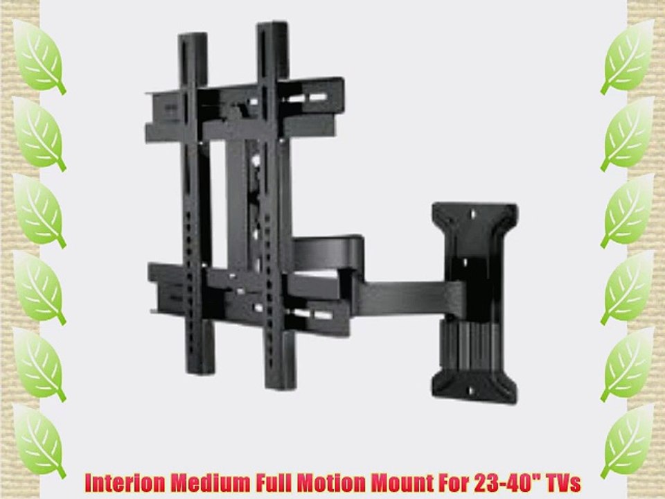 Interion Medium Full Motion Mount For 23-40 TVs