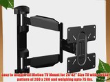 Stanley TV Wall Mount - Full Motion Articulating Mount for Medium Flat Panel Television (TMX-200FM)