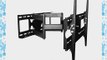 Plasma LCD Flat Screen TV Articulating Full Motion Dual Arm Wall Mount Bracket For 30-60 inches