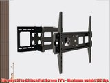 Lynn Electronics MB3763TSBK 37-Inch to 63-Inch Flat Screen TV Articulating Wall Mounting Bracket