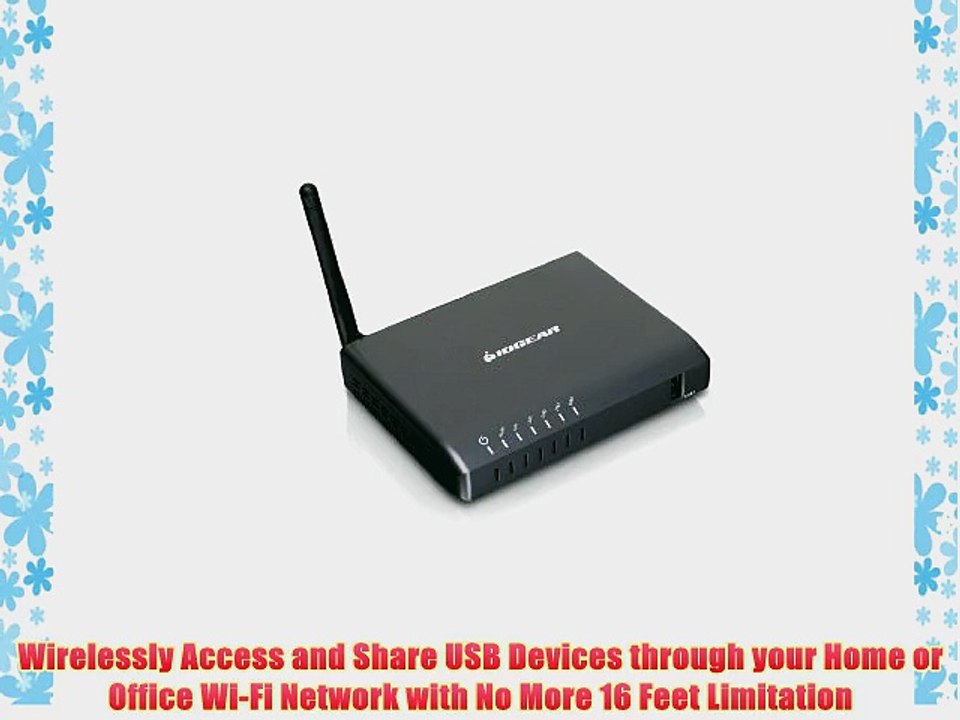 IOGEAR Wireless 4-Port USB Sharing Station GUWIP204 (Black)