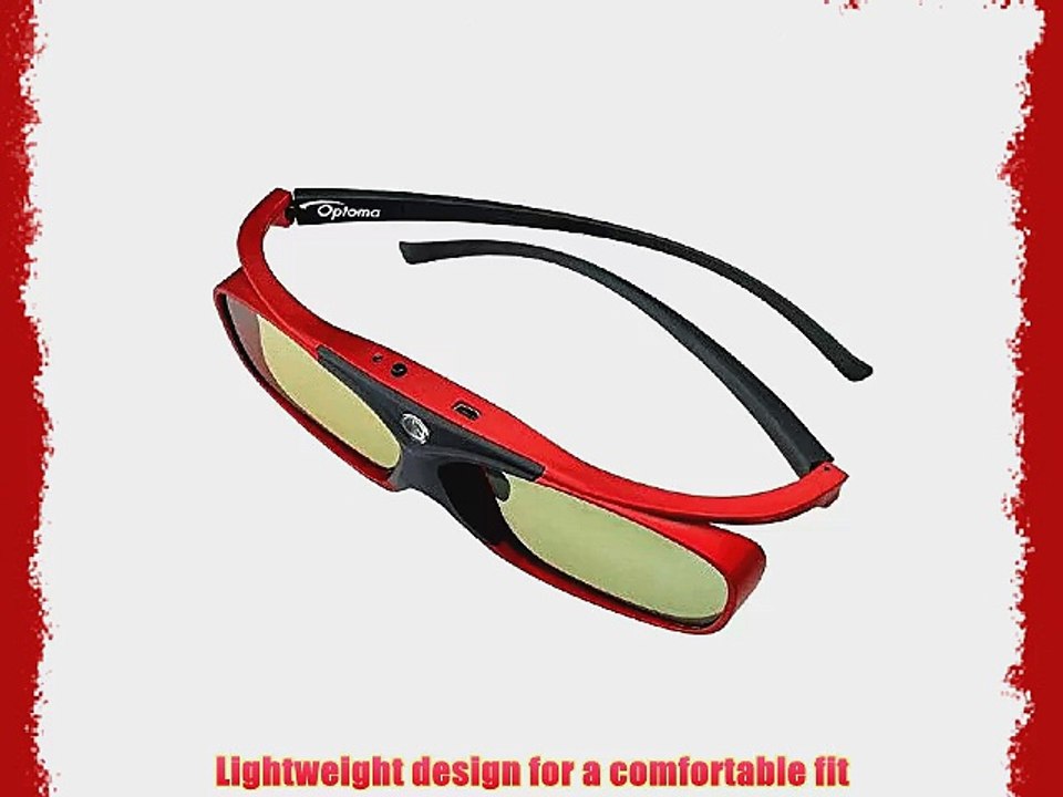 Optoma ZD302 DLP Link Active Shutter 3D Glasses