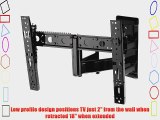 AVF Super Slim ZL4654-A Multi Position TV Wall Mount for 25-42-Inch Flat Panel TV Screens (Black)