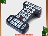 Handicapped Remote Control replaces up to 4 standard remotes and can be used with any combination