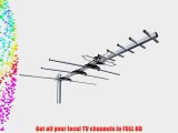 UHF VHF FM OUTDOOR DIGITAL HDTV ATSC TV DTV ANTENNA - QUICK ASSEMBLY