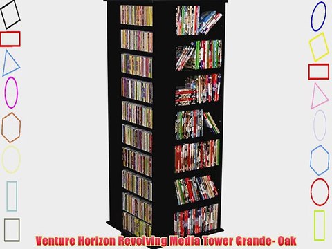 Venture Horizon Revolving Media Tower Grande- Oak