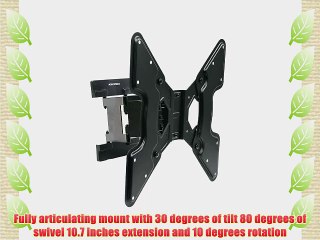 Monoprice 108680 Articulating HDTV Wall Mount Bracket Black
