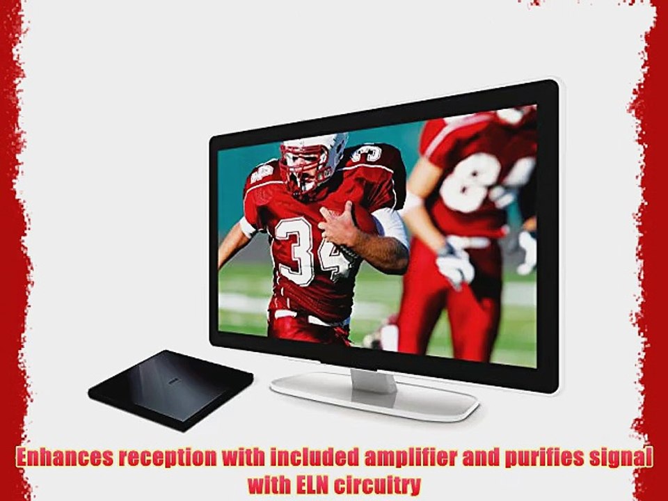 RCA ANT1650F Flat Digital Amplified Indoor TV Antenna