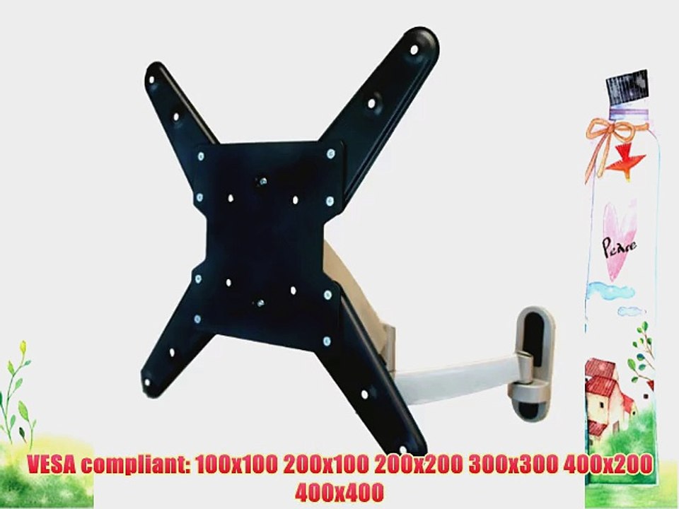 Full Motion Swing Out Tilt and Swivel Articulating Arm up to 400x400 VESA Fit for most 26-47