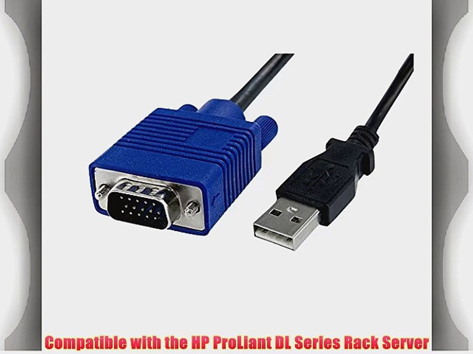 KVM Console to USB 2.0 Portable Laptop Crash Cart Adapter -  Laptop KVM Server Console Adapter