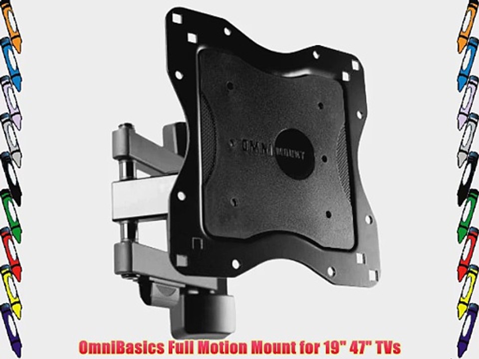 OmniBasics Full Motion Mount for 19 47 TVs