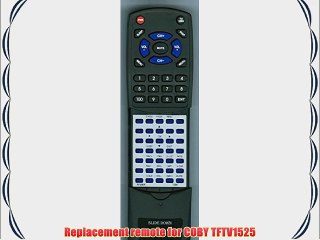 Replacement remote for COBY TFTV1525