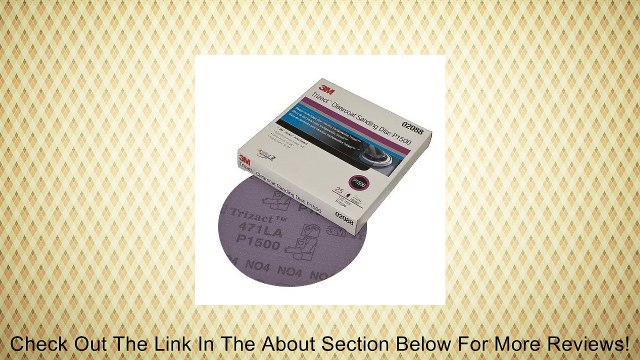 3M 02088 Trizact Hookit 6 P1500 Grit Clear Coat Sanding Disc Review