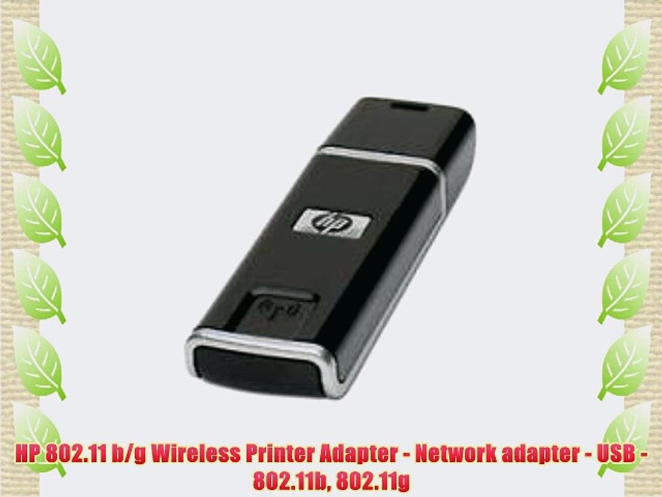 HP 802.11 b/g Wireless Printer Adapter - Network adapter - USB - 802.11b 802.11g