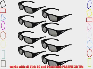 True Depth 3D? Circular Polarized Glasses for Passive Vizio 3D TVs (8 Pairs!)