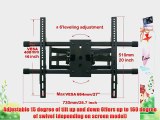 VideoSecu Articulating Arm Plasma Flat Panel TV Wall Mount for 32-65 with bonus HDMI cable